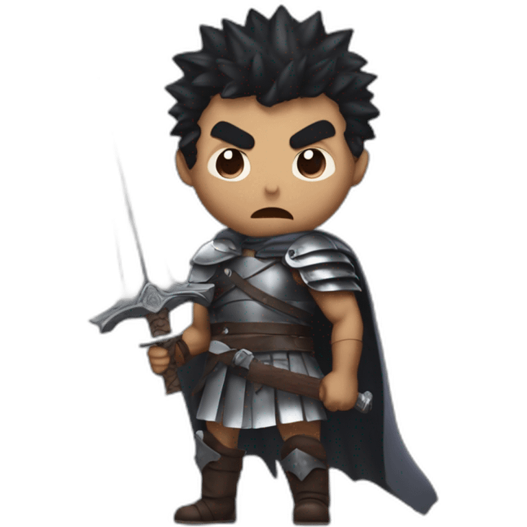 angry berserk guts carrying a huge sword on his shoulder emoji