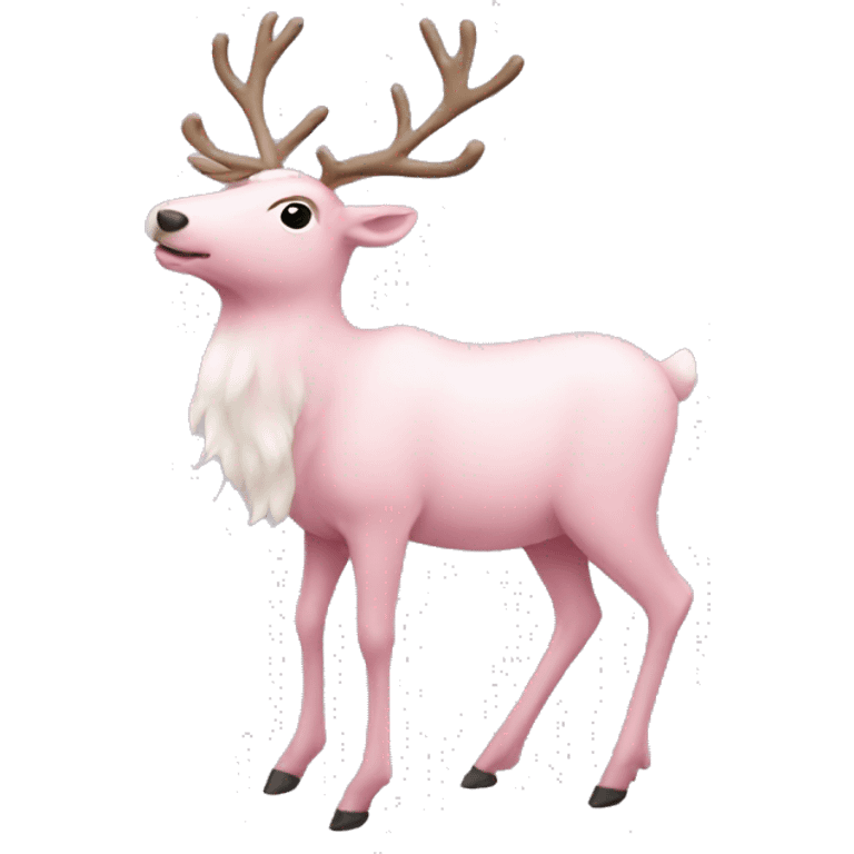 Light pink reindeer  emoji