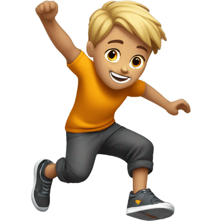 parkour boy emoji