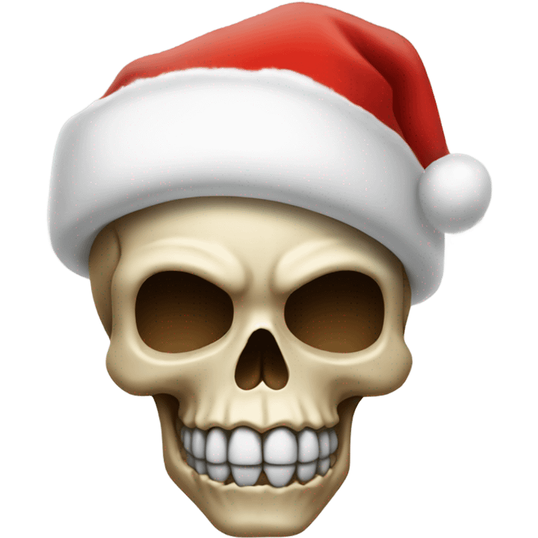 skull with santa hat emoji