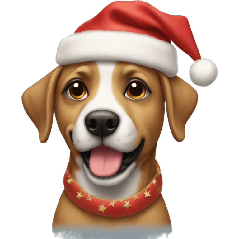 Perro navidad  emoji