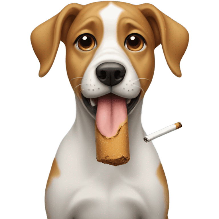 Dog smoking a cigarette  emoji