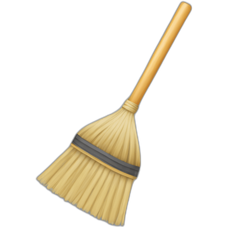 hand broom emoji