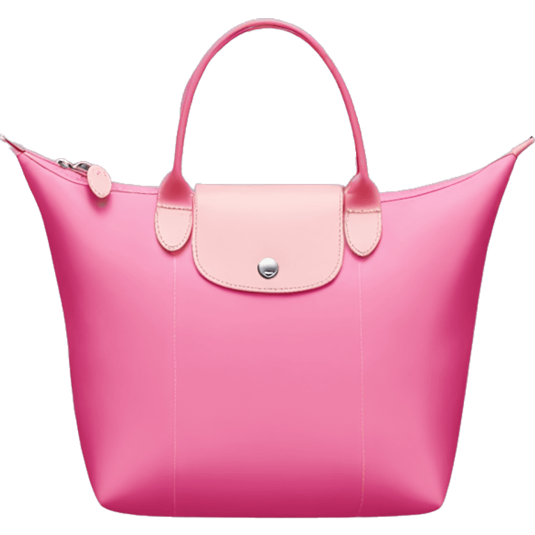 Pink longchamp tote bag emoji