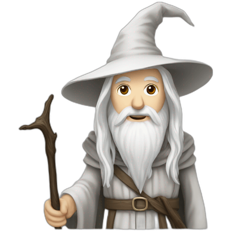 White gandalf emoji