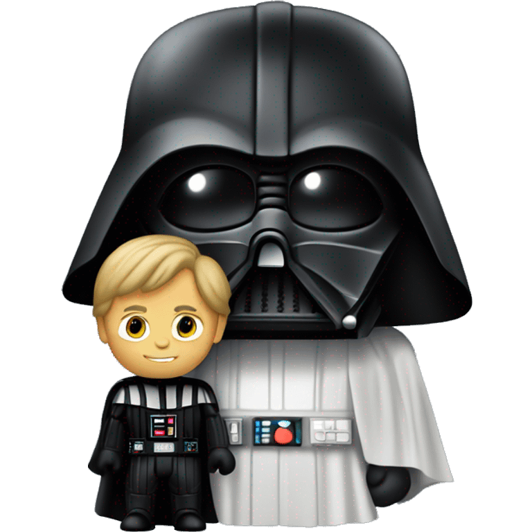 Darth Vador with Luke Skywalker emoji