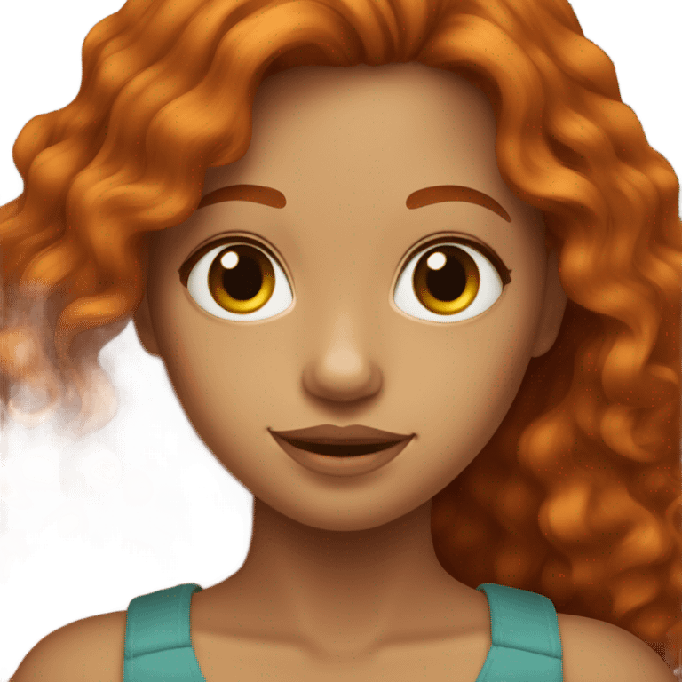 Ginger girl emoji