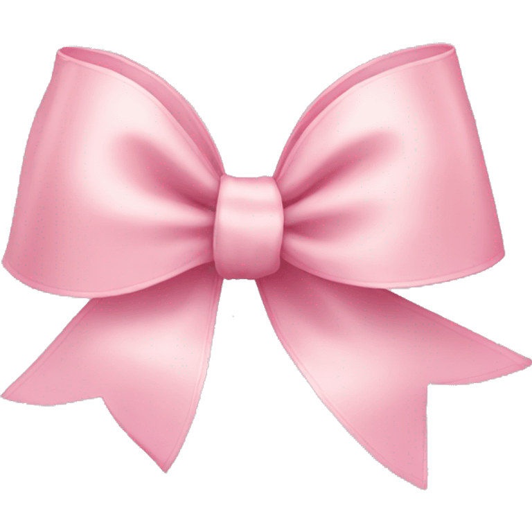 light pink ribbon bow emoji