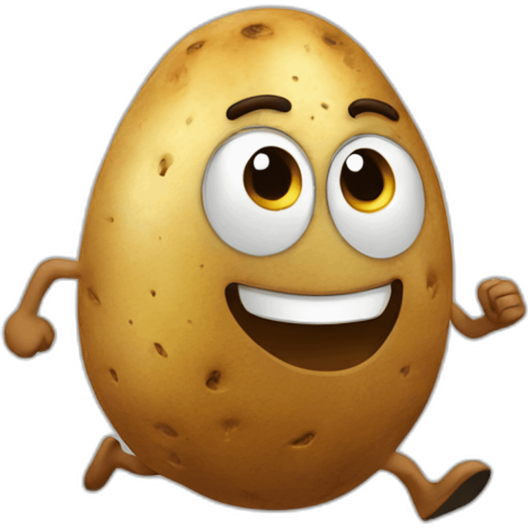 running potatoe emoji