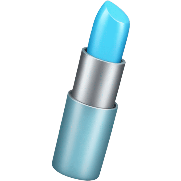 Light blue lipstick emoji