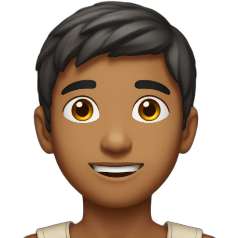 Indian boy age 18 years emoji