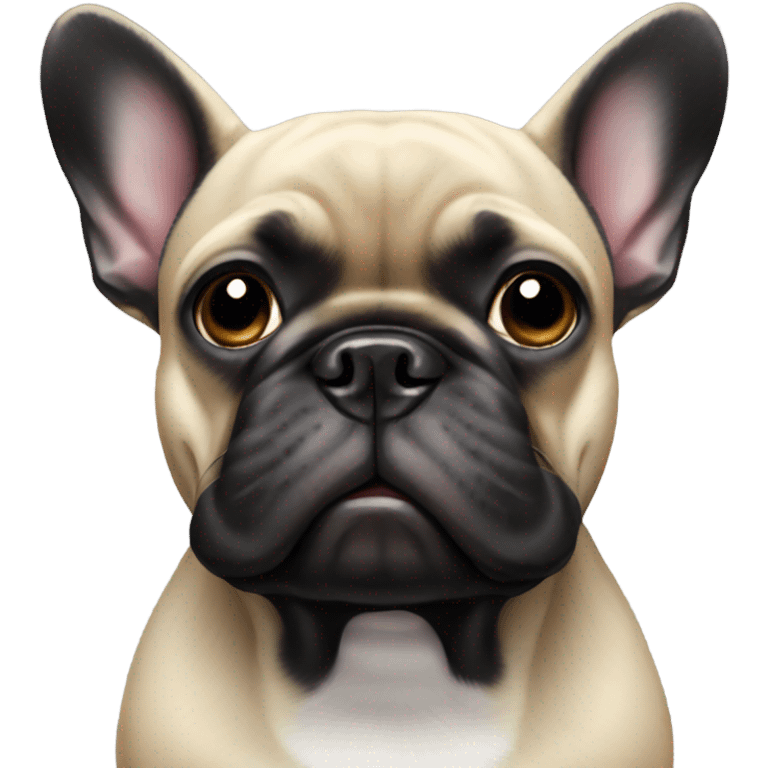 Black French bulldog emoji