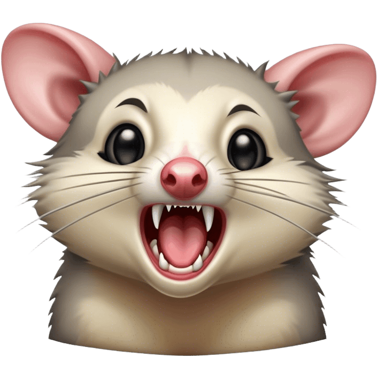 opossum screaming emoji