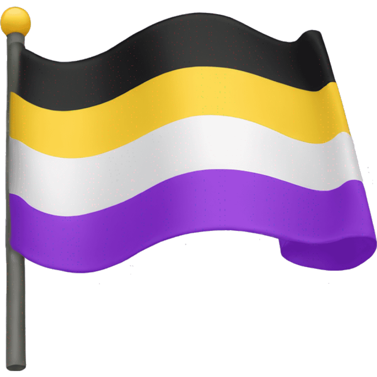 non-binary flag emoji