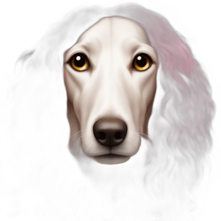 chic-borzoi-in-a-pink-wig emoji