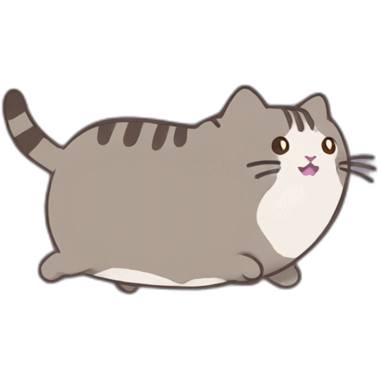 pusheen chasing jerry emoji