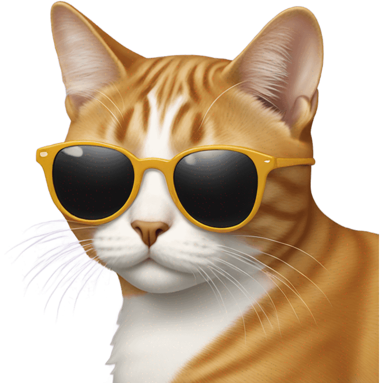 Cat with sunglasses emoji