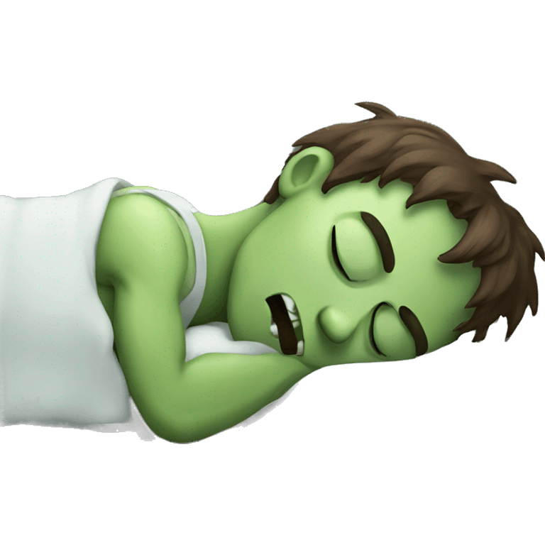 Sleeping zombie emoji