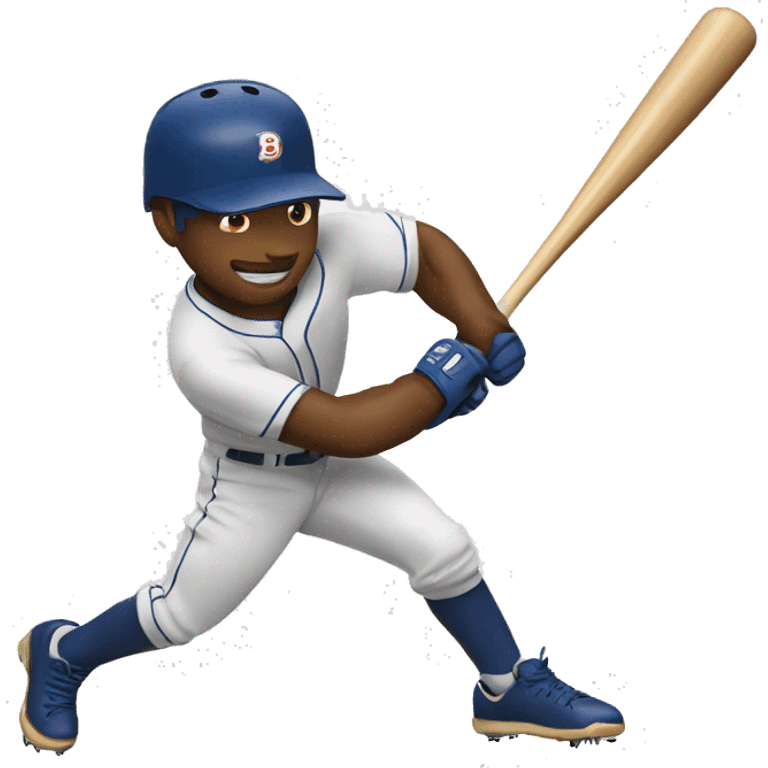 baseball player hitting a ball emoji