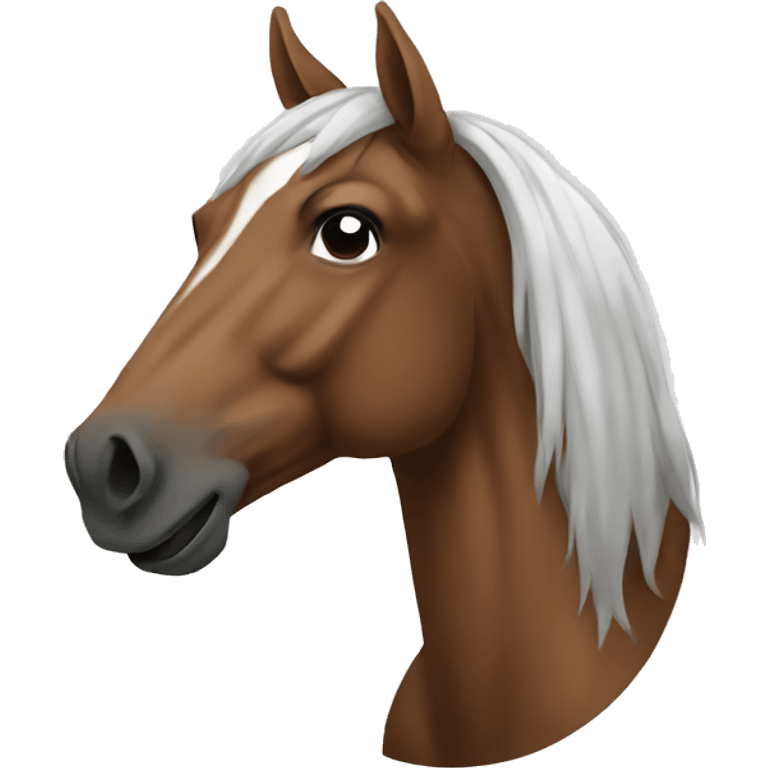 a horse smoking emoji