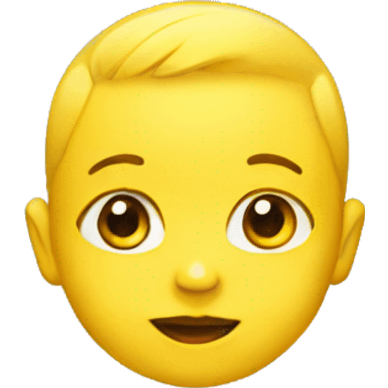 Yellow baby emoji