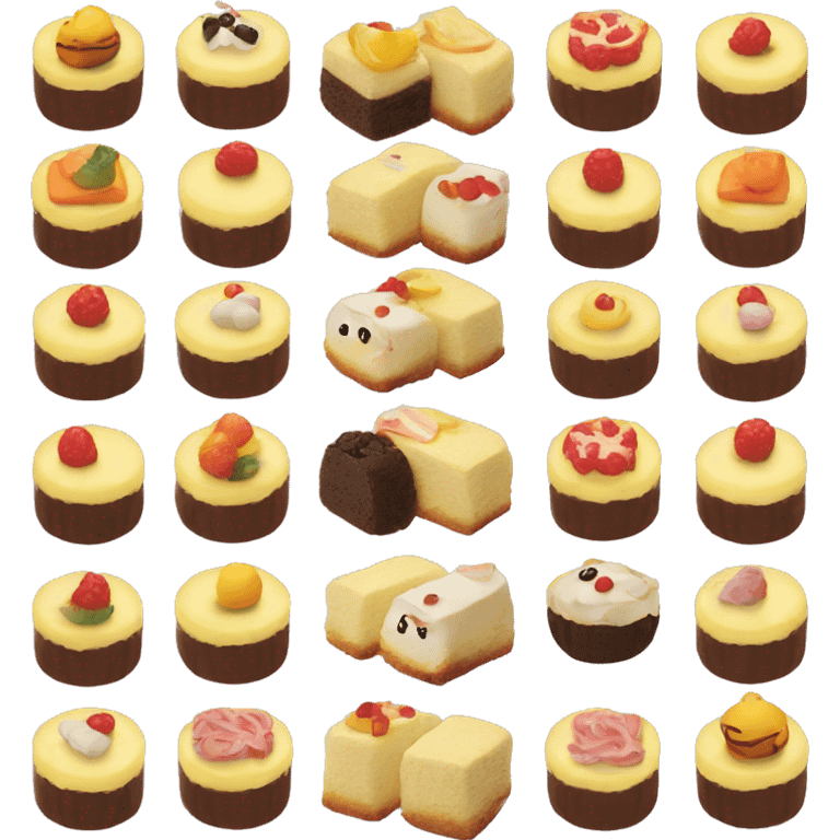 Mini cute bento cake  emoji