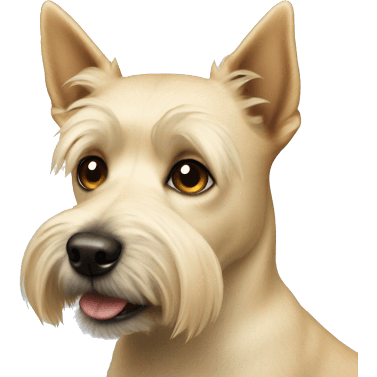 Small light blonde terrier dog emoji