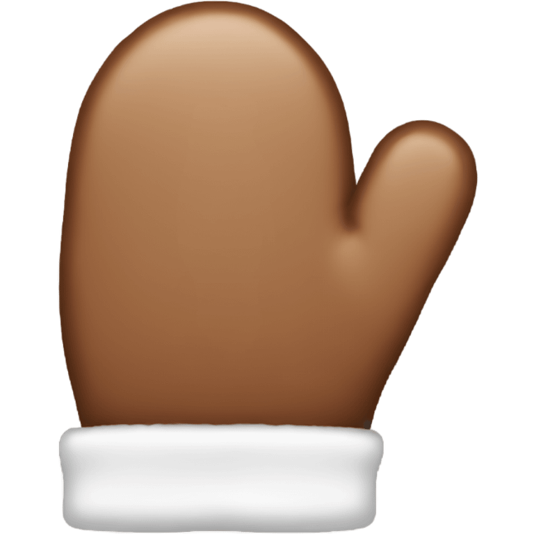 Brown mittens emoji