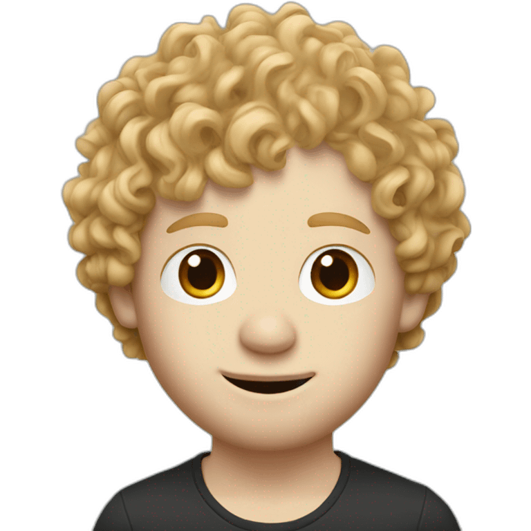 Ed Sheeran with blonde curly hair emoji