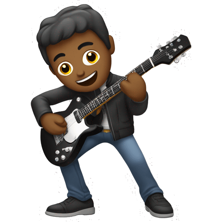 Hombre Tocando guitarra eléctrica  emoji