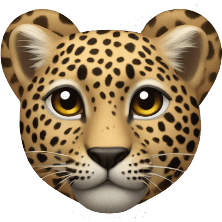 Leopard heart emoji