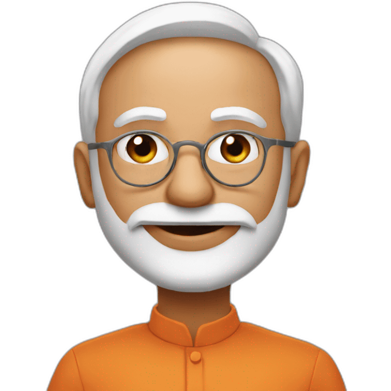 Modi with love emoji