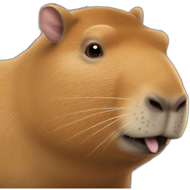 créer moi un animatronic capybara emoji