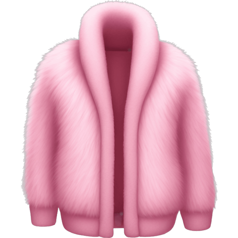 Pink fur cardigan emoji