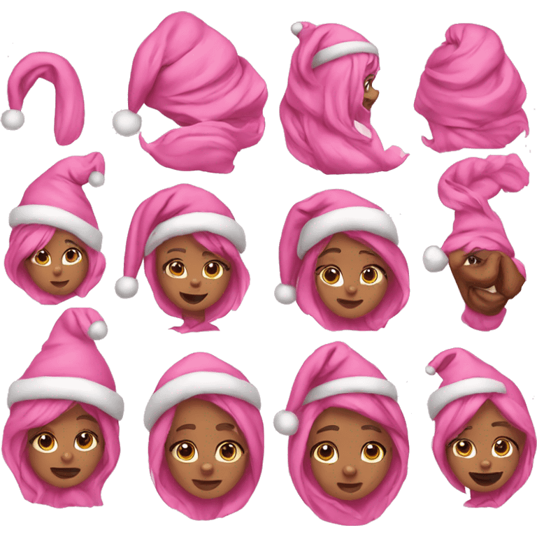 pink christmas  emoji