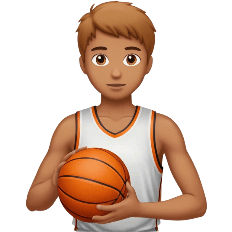 Person holding a basketball  emoji