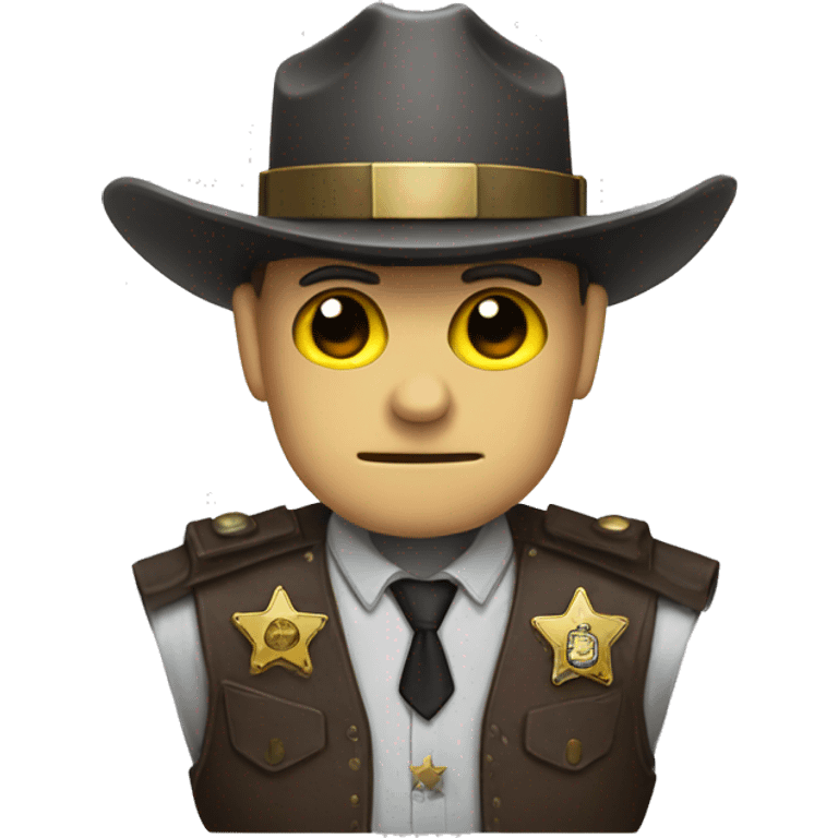 robot sheriff emoji