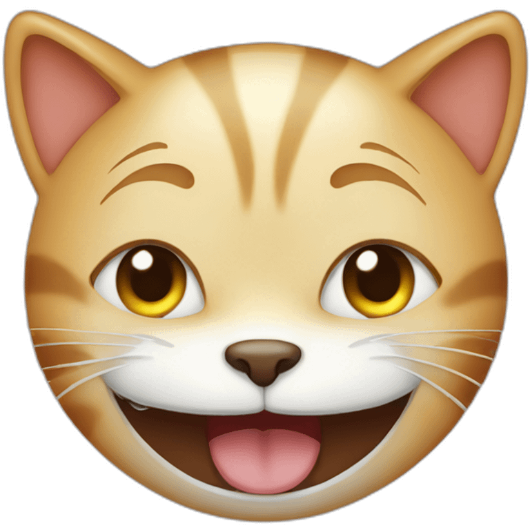 a cat crying with laughter emoji