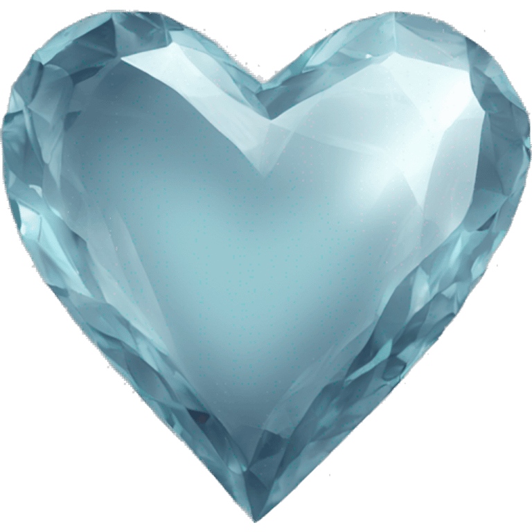 grey crystal heart emoji