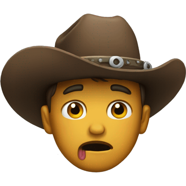 crying cowboy emoji emoji