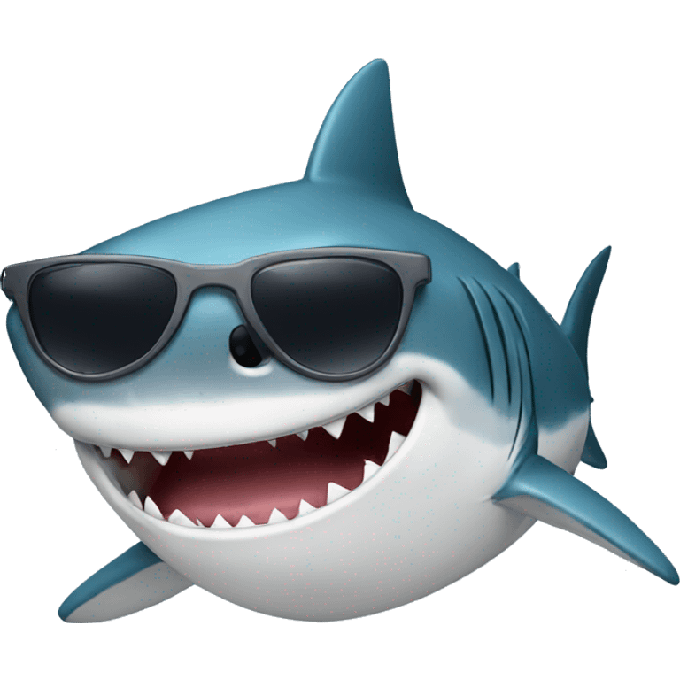 shark with sunglasses  emoji