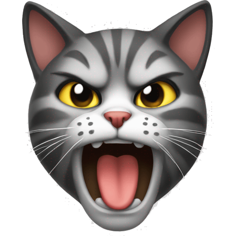 Cat angry kissing  emoji