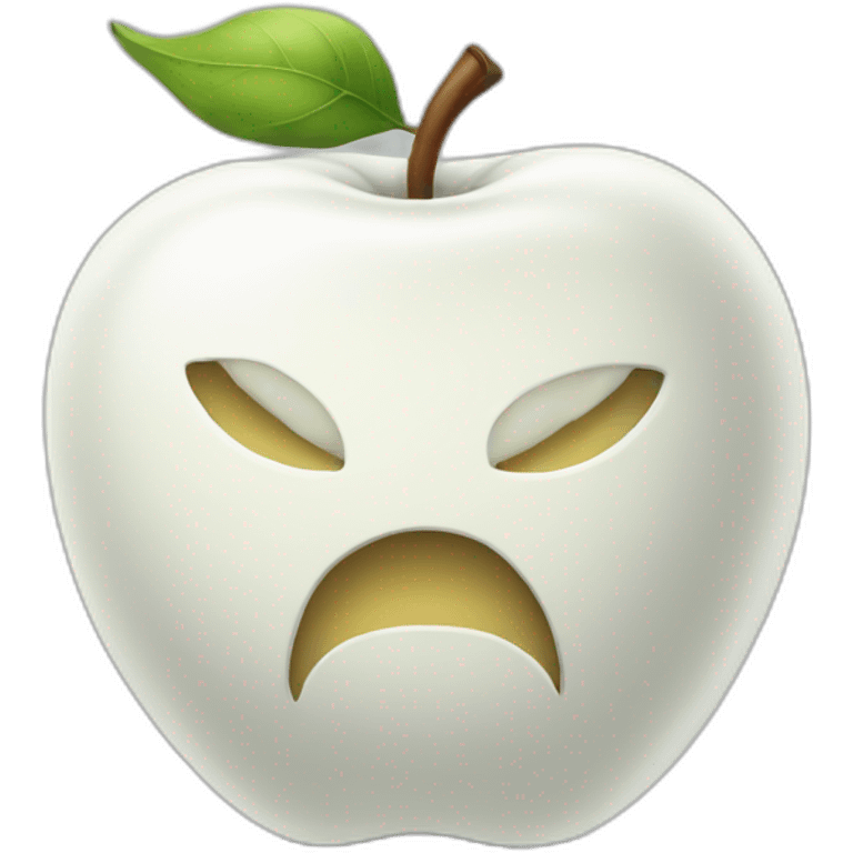 White apple  emoji