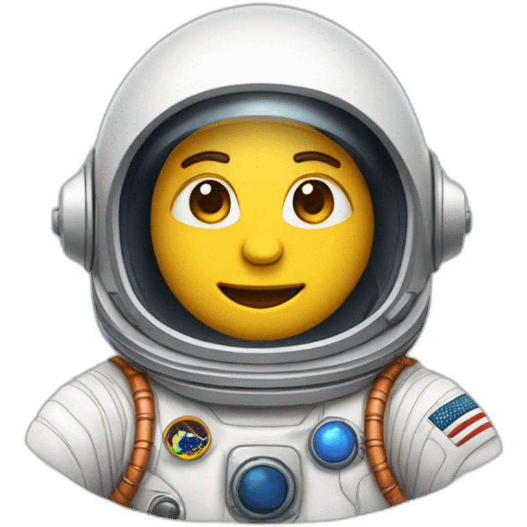 Astronauta y cohete emoji