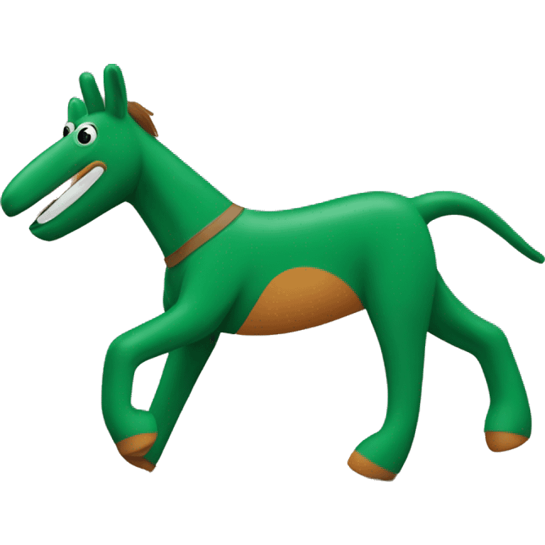 gumby riding pokey emoji