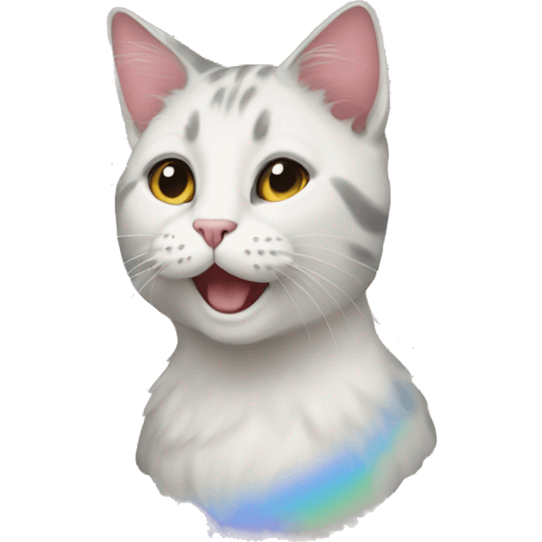 Cat rainbow emoji