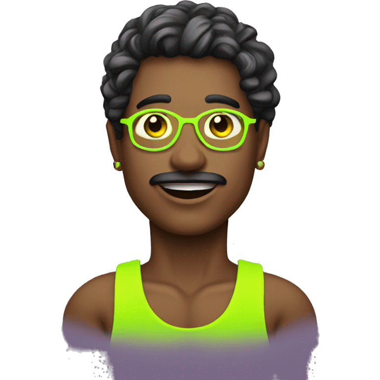 male gogo dancer neon emoji