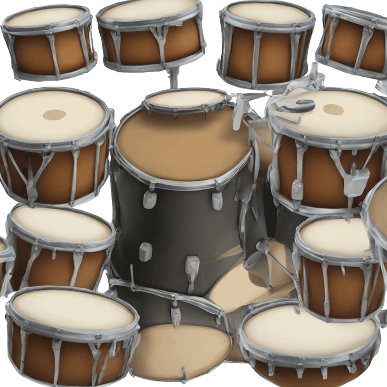 Acoustic drums emoji