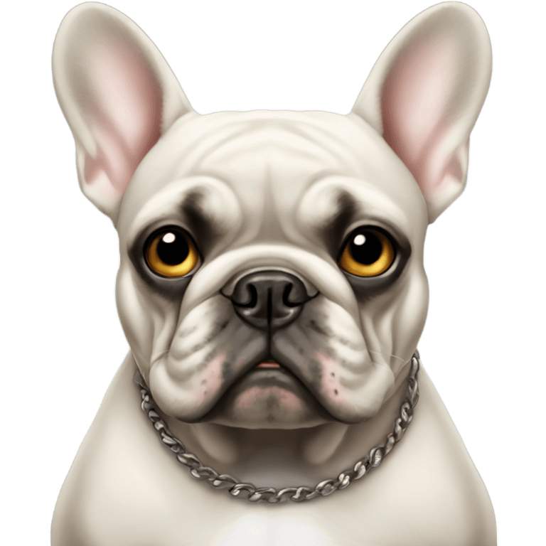 Gangster french bulldog emoji