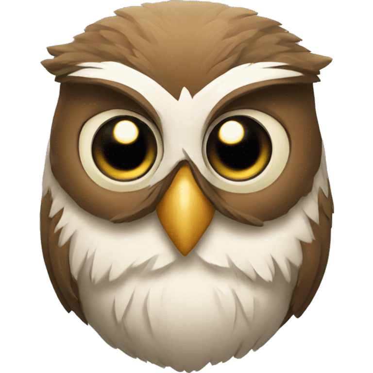 Wise beard owl emoji